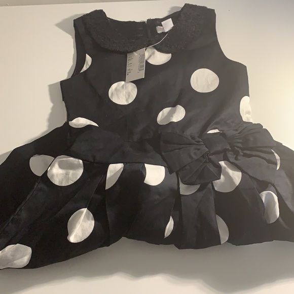 Children’s Place Black Dress with Polka Dot size 4 - Picture 3 of 3